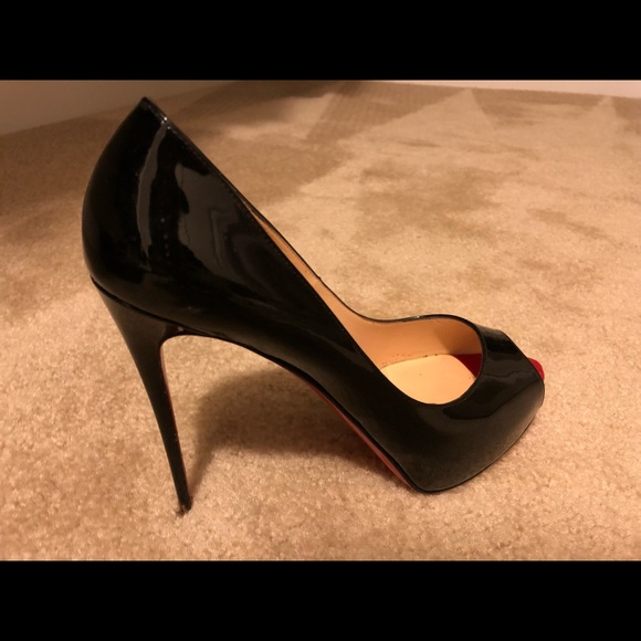 Authentic Black Patent Christian Louboutin Heels - Picture 1 of 6